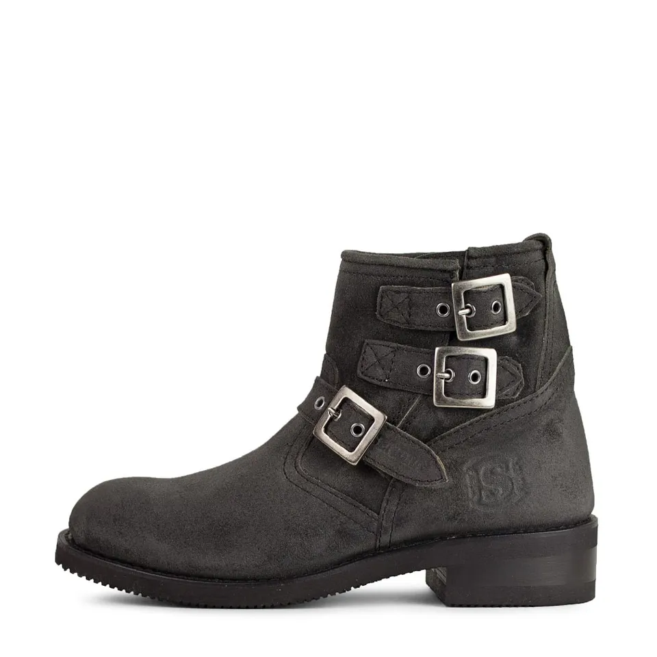 sendra-boots-11232-carol-old-martens-antracita-biker-boot-mit-drei-schnallen-und image 1