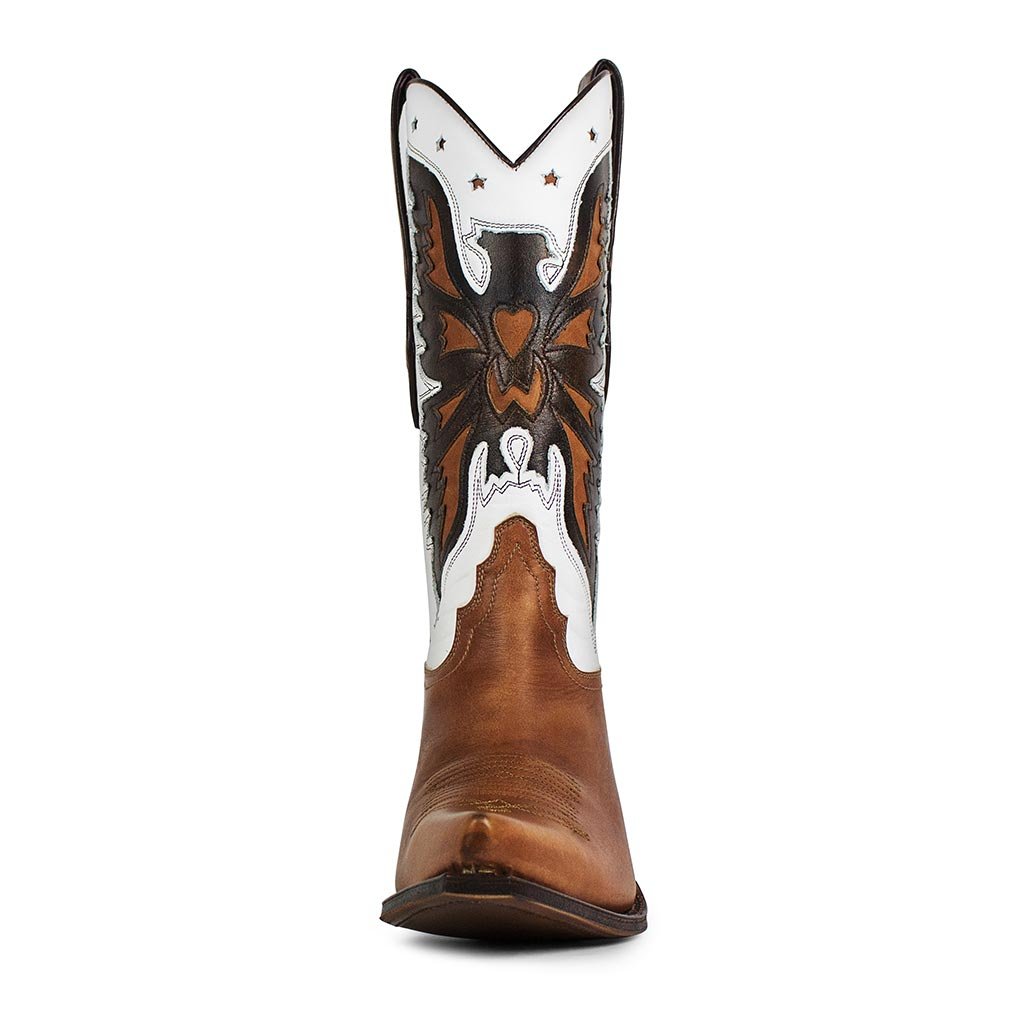 sendra-boots-5514-gorca-olimpia-cowboystiefel-braun-weiss image 3