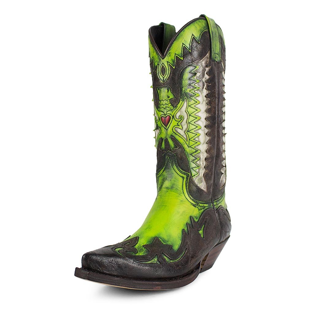 sendra-boots-3840-cuervo-denver-verde-lavado-cowboy-stiefel image 2