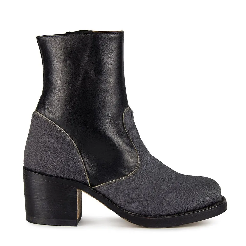 sendra-boots-r1836-gris-negro-damen-biker-westernstiefel-grau-schwarz image 1