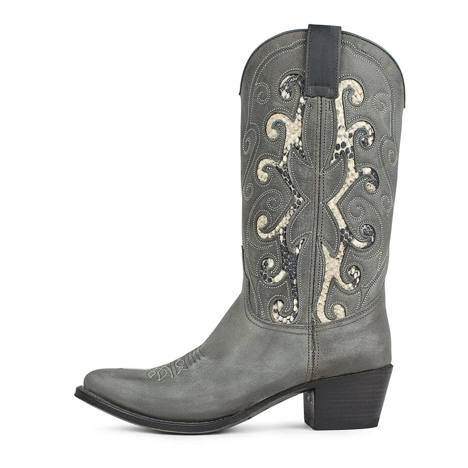 sendra-boots-17906-lia-flota-chaira-cowboy-stiefel-grau image 1