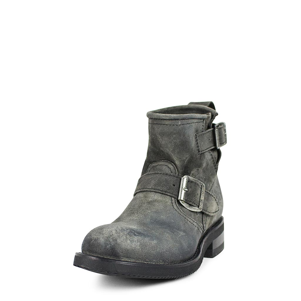 sendra-boots-s0025-2976-carol-delate-graue-damen-biker-boots-velours image 2