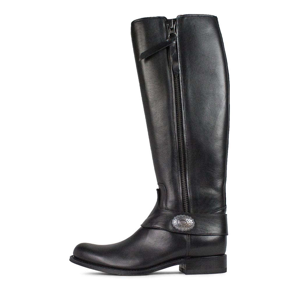 sendra-boots-s0062-10942-sheets-bartolo-negro-damen-stiefel-schwarz-hoher-schaft image 1