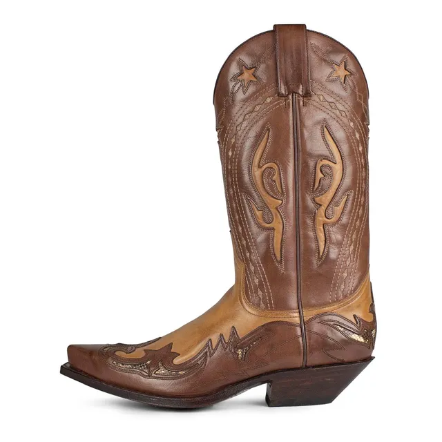 sendra-boots-6881-cuervo-box-brass-540-cowboy-stiefel-braun image 1