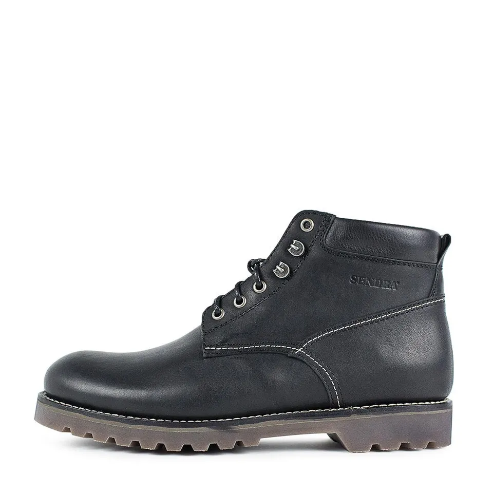 sendra-boots-16573-kaspar-evolution-negro-biker-botin-schwarz-ge-ltes-leder image 1