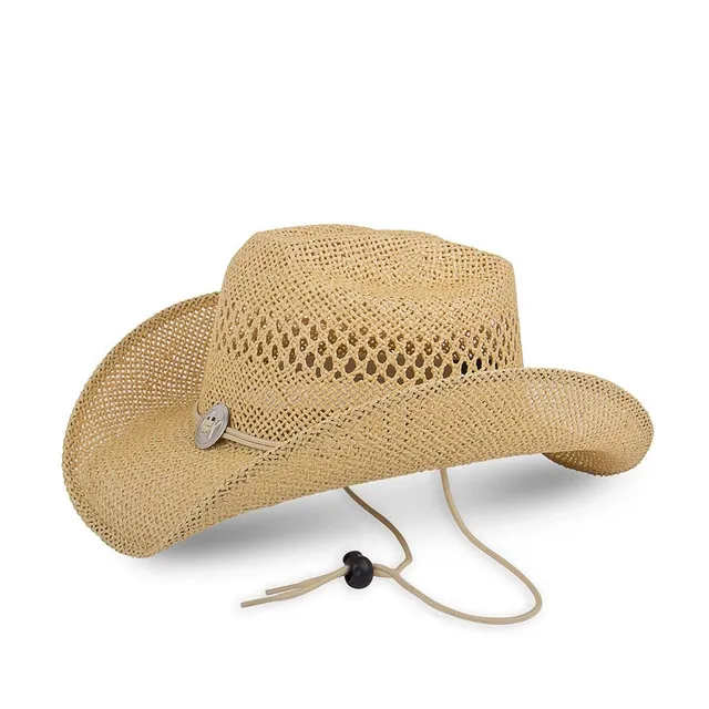 sendra-boots-sombrero-flor-paja-country-hut-stroh-natur image 1