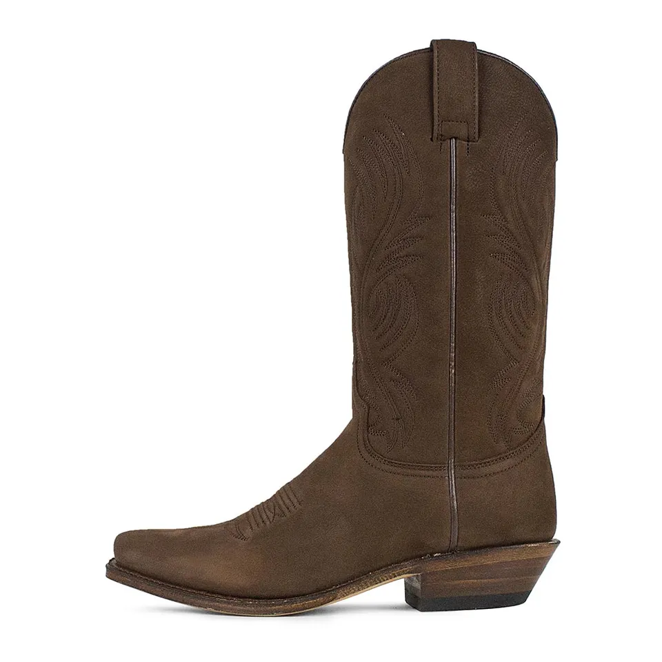 sendra-boots-2605-red-nobuk-alambra-biker-boots-rot image 1