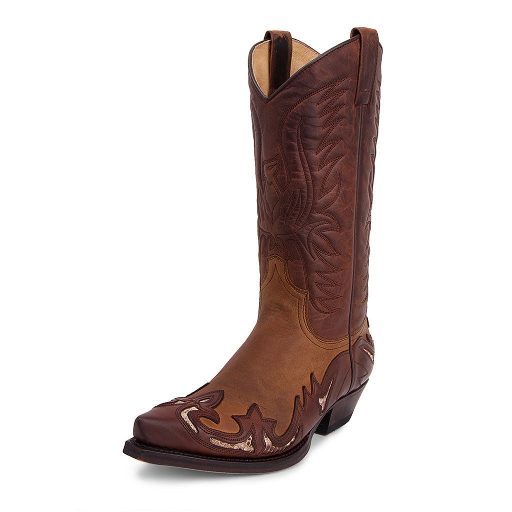 sendra-boots-3242-cuervo-sprinter-python-cowboystiefel-braun image 2