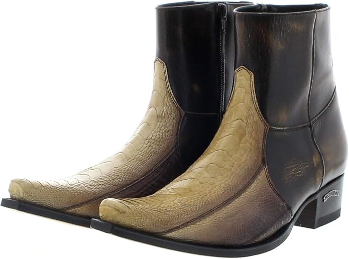 sendra-boots-bot-n-strau-leder-exotic-boots-gr-46 image 1