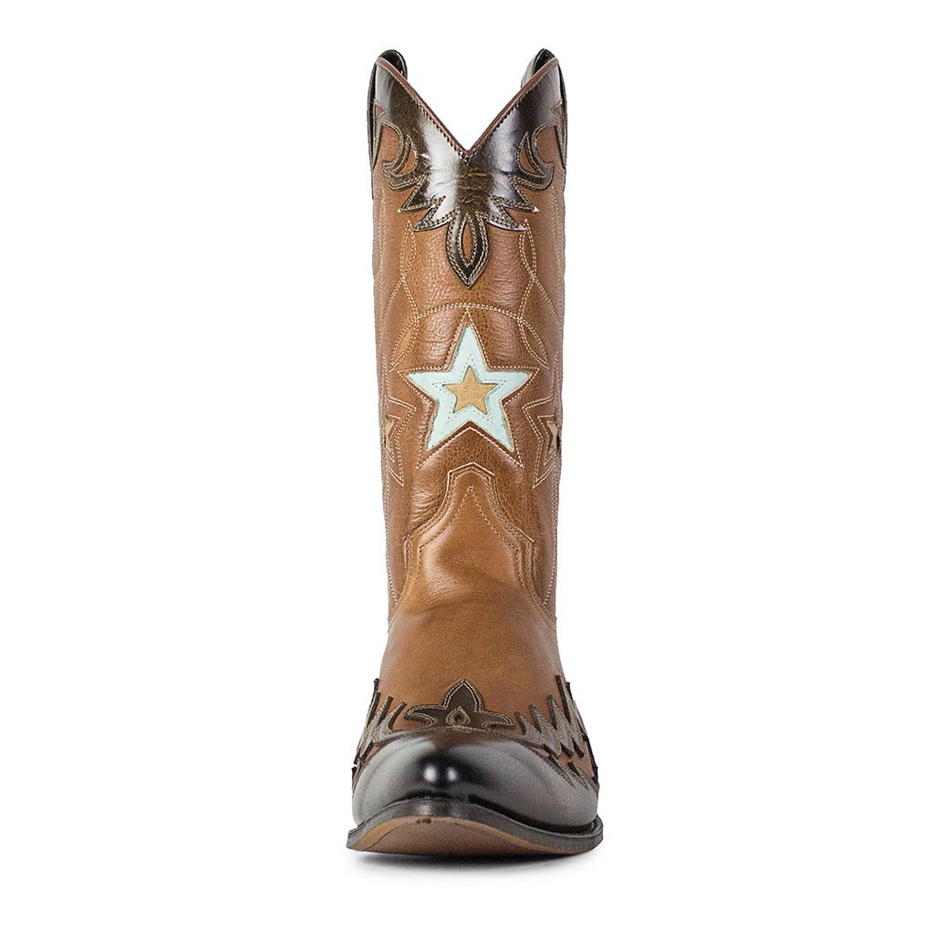 sendra-boots-12714-lia-olimpia-cowboy-damen-lavado-estrella-beige image 3