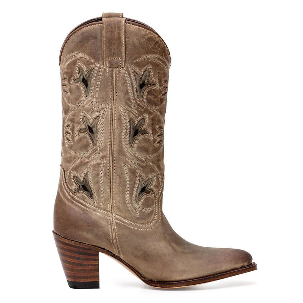 sendra-boots-8858-donna-floter-beige-cowboy-stiefel-damen image 4