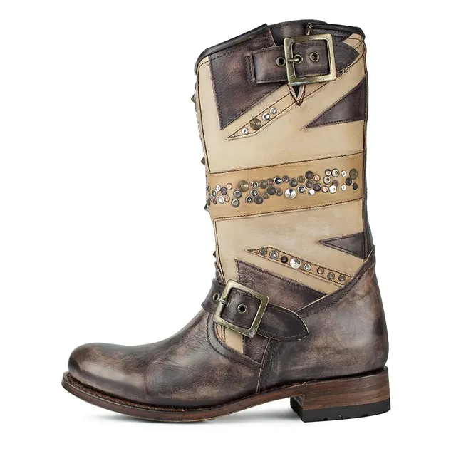sendra-boots-11121-chiquita-olimpia-cafe-biker-stiefel-damen image 1