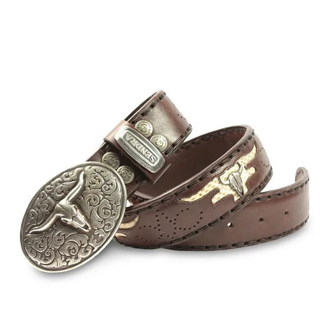 sendra-boots-8322-marron-piton-natural-lederg-rtel-4-cm image 1
