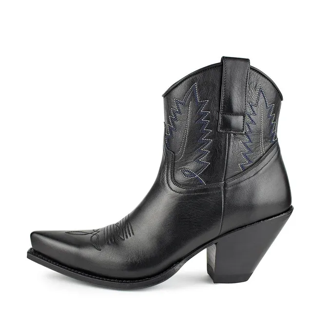 sendra-boots-10779-gorca-salvaje-negro-stiefelette-mit-7-5-cm-absatz image 1