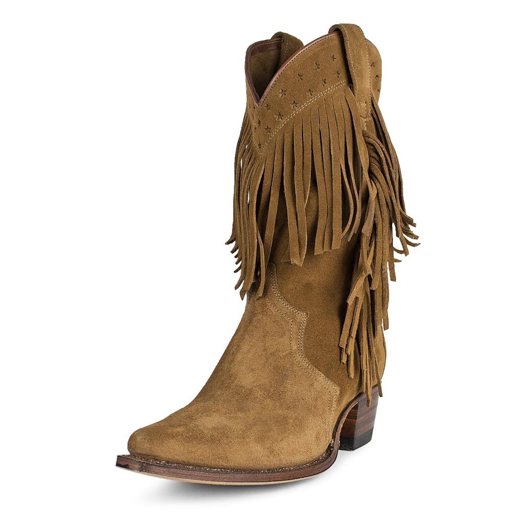 sendra-boots-17167-gene-serraje-kaleido-damen-cowboy-stiefel-braun-fransen image 2