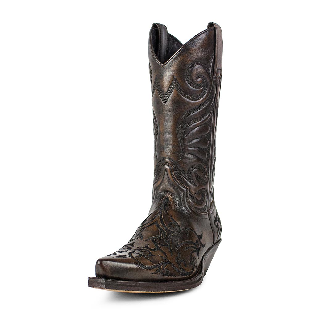 sendra-boots-s0044-6056-canela-hohe-braune-cowboy-stiefel-f-r-damen image 2