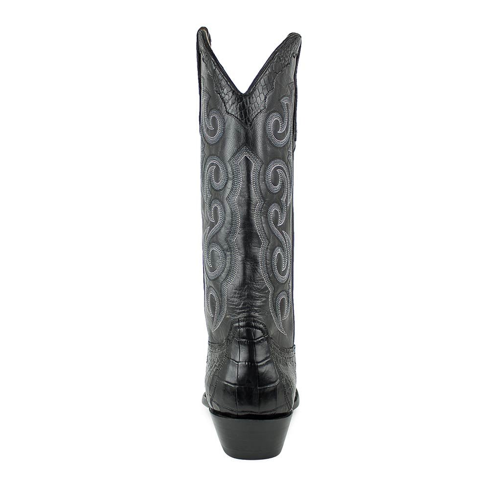 sendra-boots-texas-cocodrilo-belly-negro-exotic-stiefel image 5