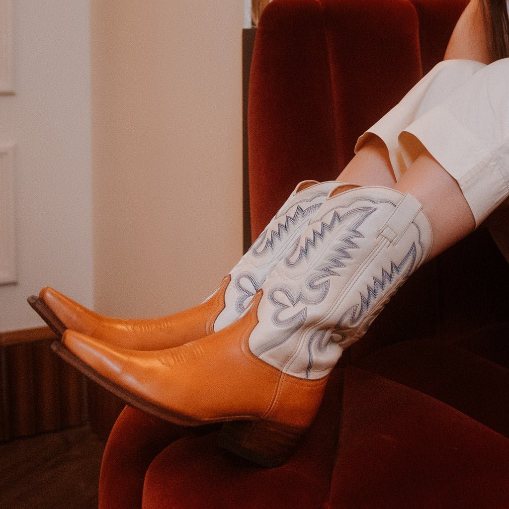sendra-boots-17604-judy-salvaje-miele-avorio-damen-cowboystiefel image 6