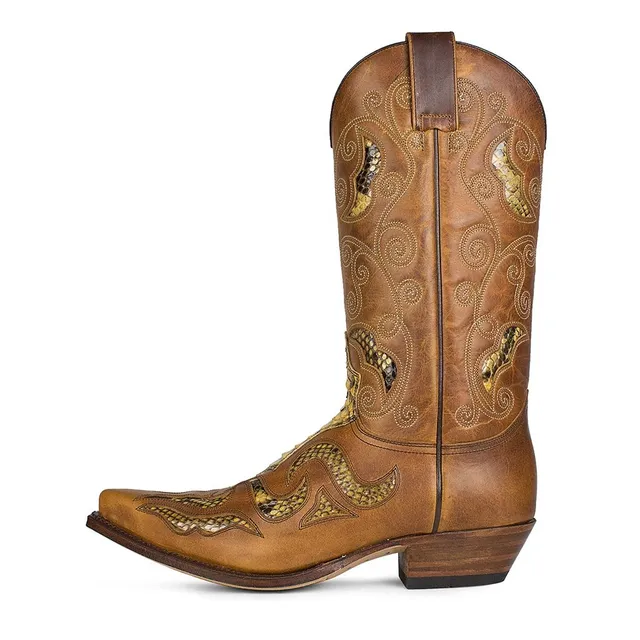 sendra-boots-7428p-cuervo-evolution-tang-piton-rojo-westernstiefel image 1
