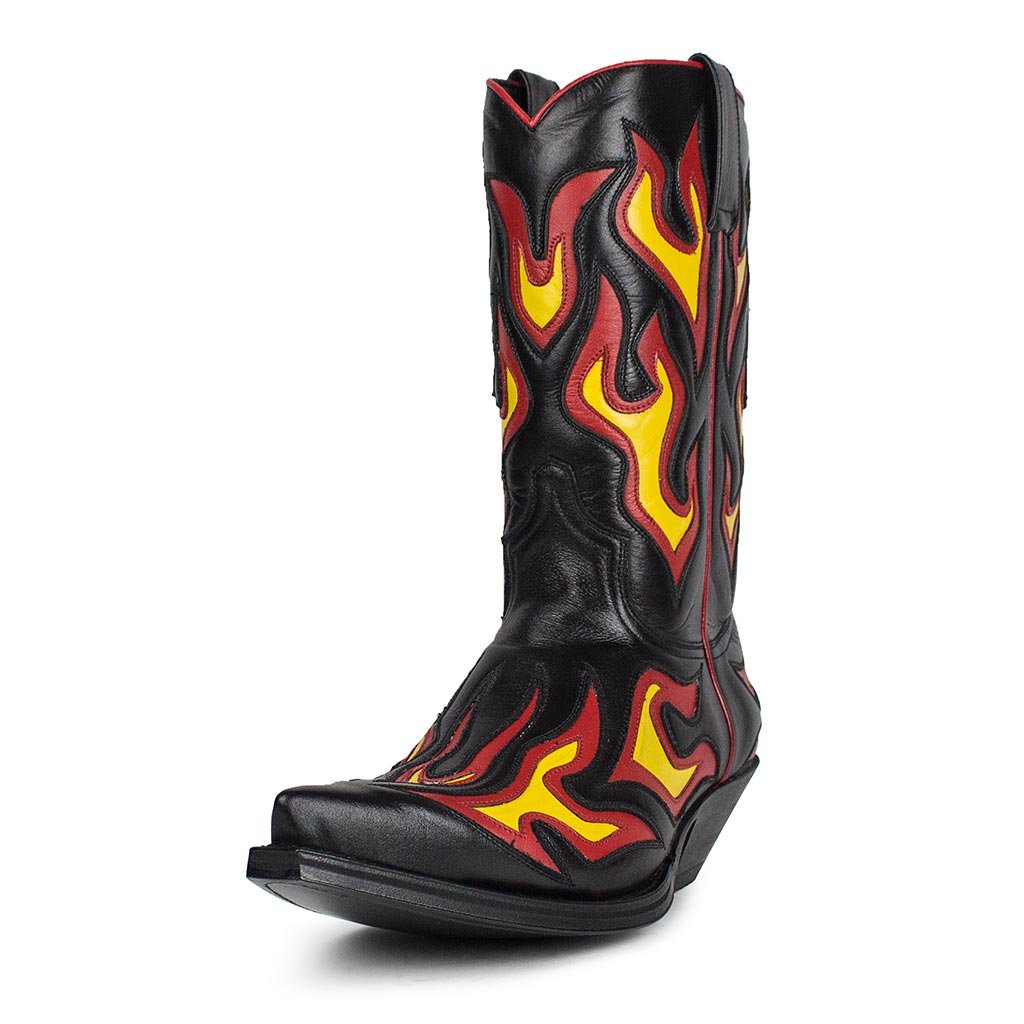 sendra-boots-6149-cuervo-cowboystiefel-nappa-baly-negro image 2