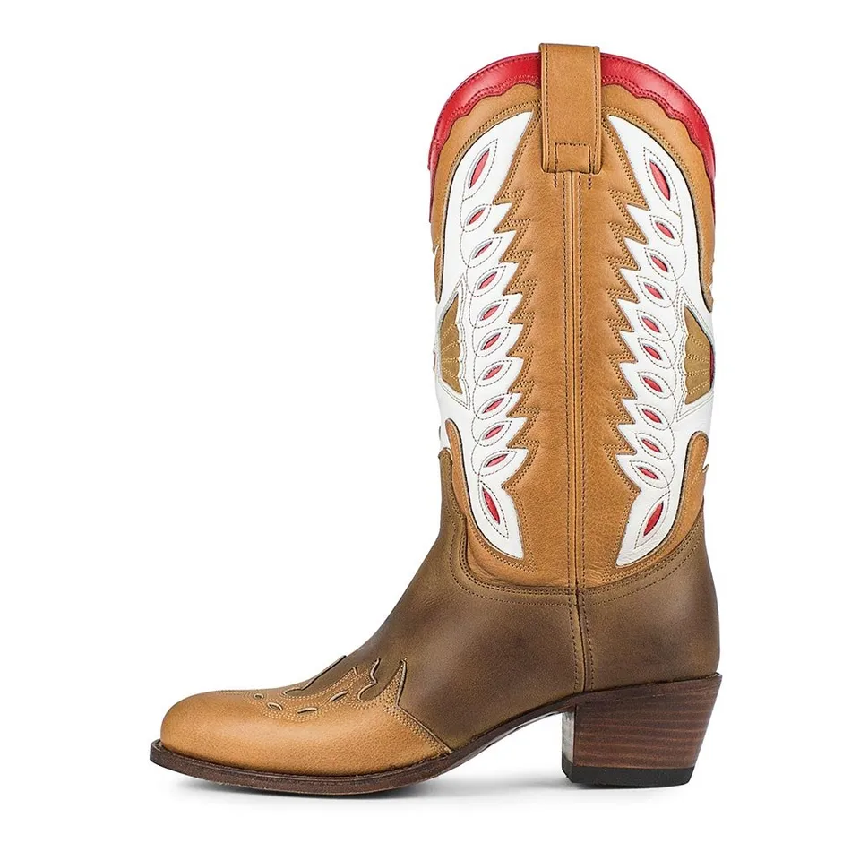 sendra-boots-17294-debora-nl-flota-tang-damen-cowboystiefel-miele image 1