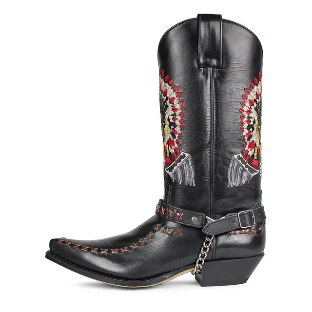 sendra-boots-17015-cuervo-flora-negro-cowboy-stiefel image 1