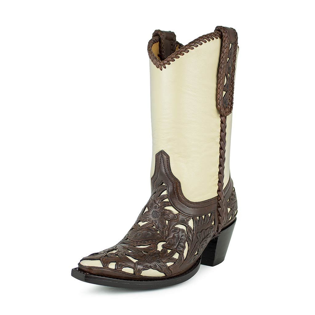 sendra-boots-wyomin-sillero-hueso-chocolate-westernstiefel image 2