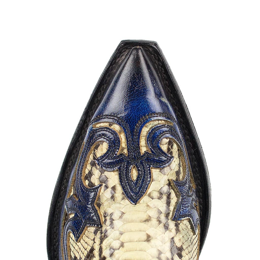sendra-boots-3241p-cuervo-piton-denver-azul-exotic-cowboystiefel image 5