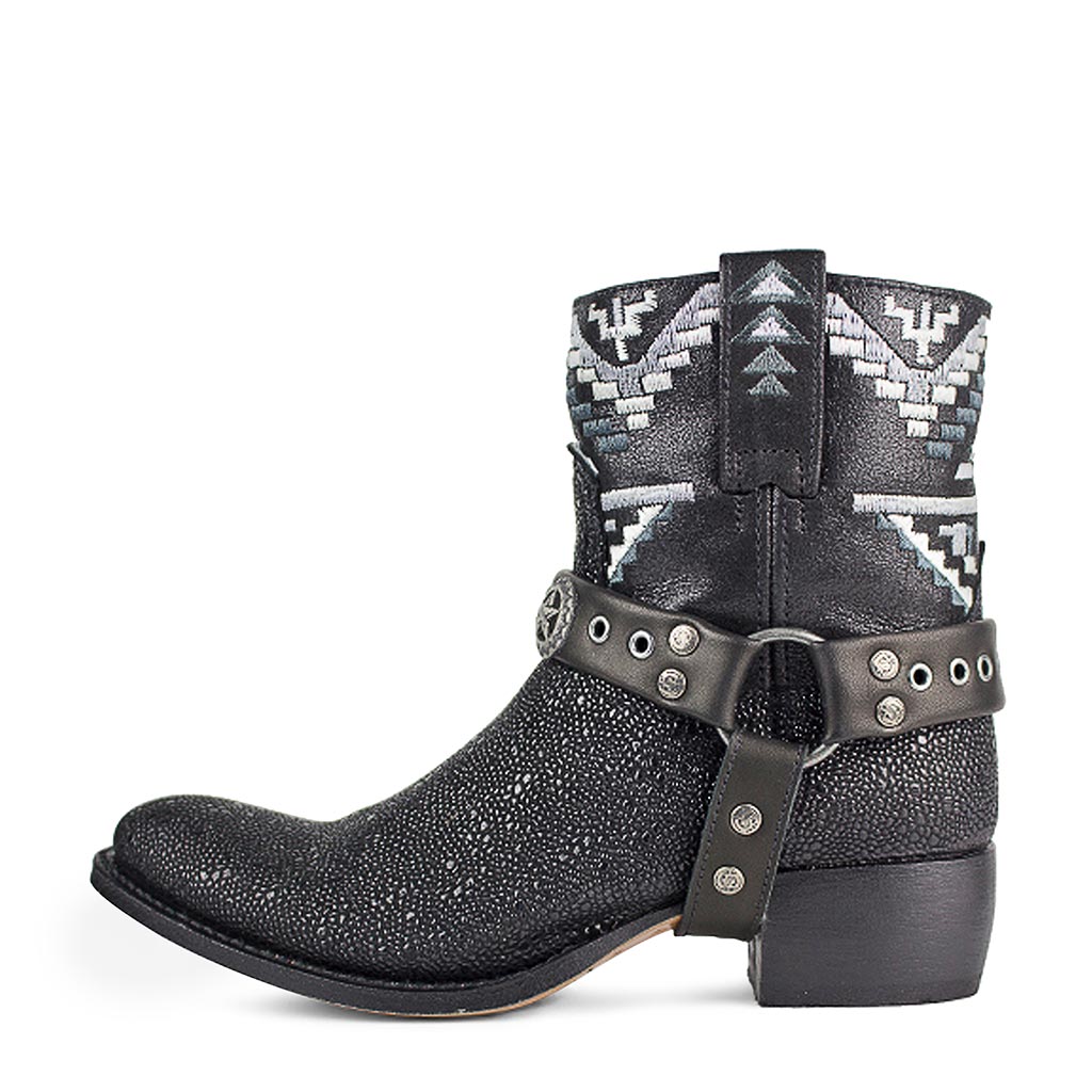 sendra-boots-11418-sara-imit-mantaraya-negro-pol-cowboy-boots-damen image 1
