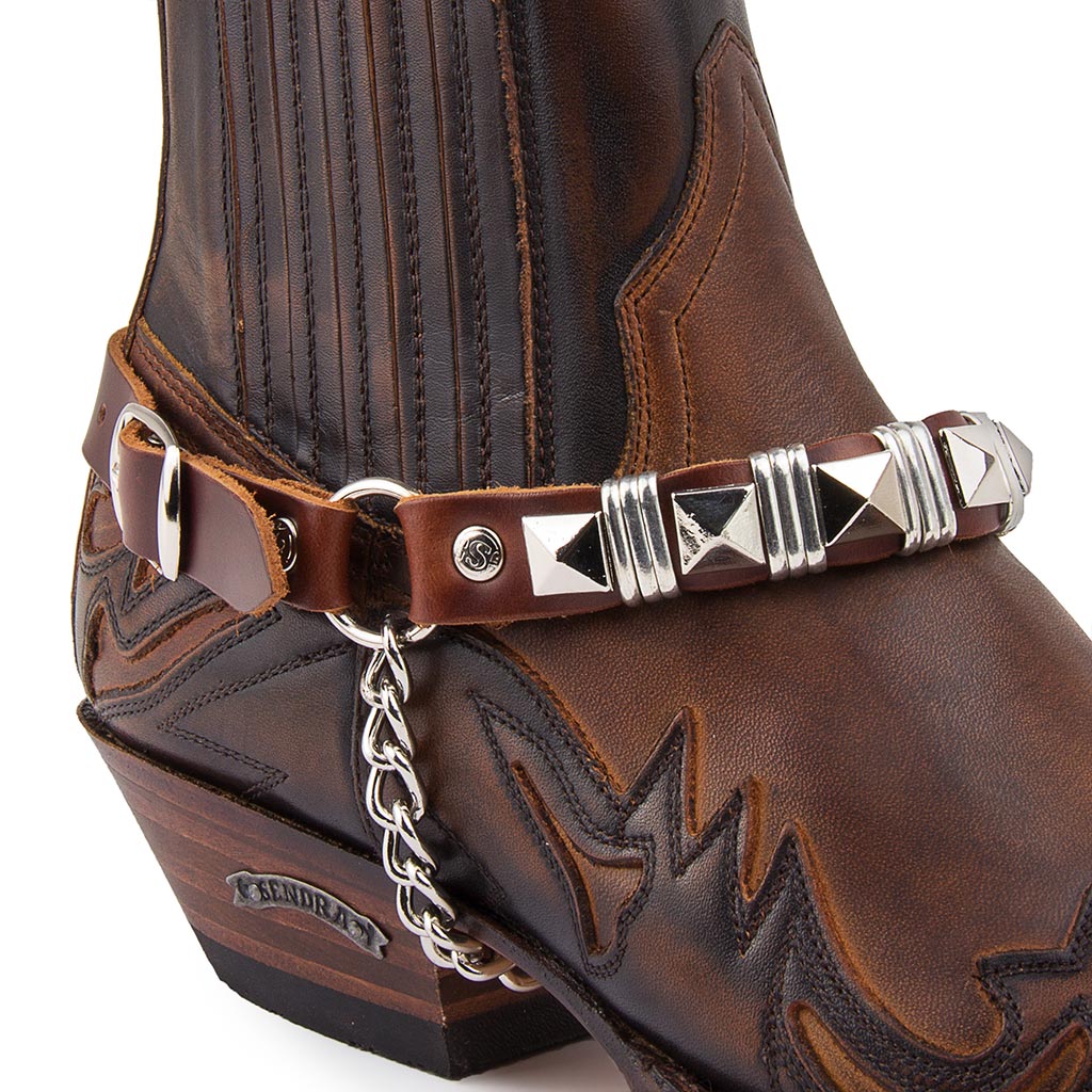 sendra-boots-arnes-31-arneses-leder-harness-braun-nickel image 3