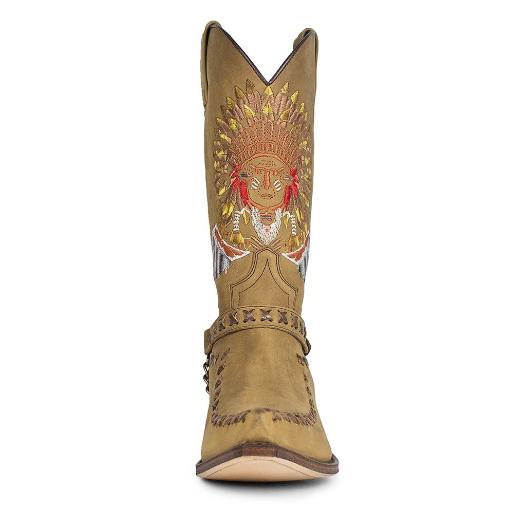 sendra-boots-17015-cuervo-western-stiefel-floter-tang-indianer image 3