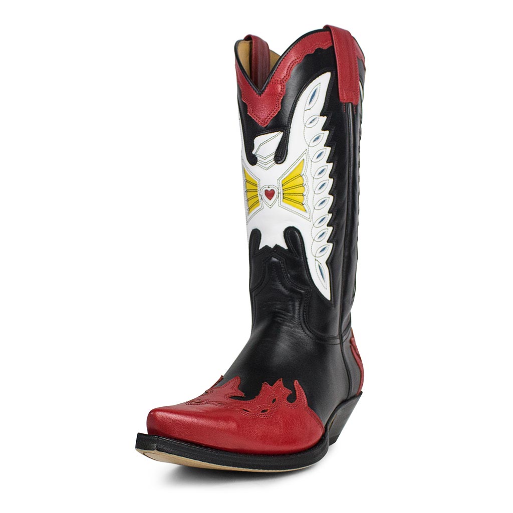sendra-boots-2515-cuervo-nappa-baly-negra-cowboy-stiefel-hoch-schwarz image 2