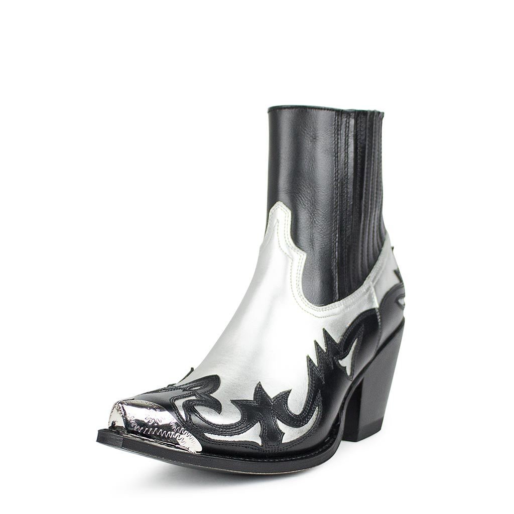 sendra-boots-16598-lula-laminado-plata-damen-bot-n-schwarz-silber image 2
