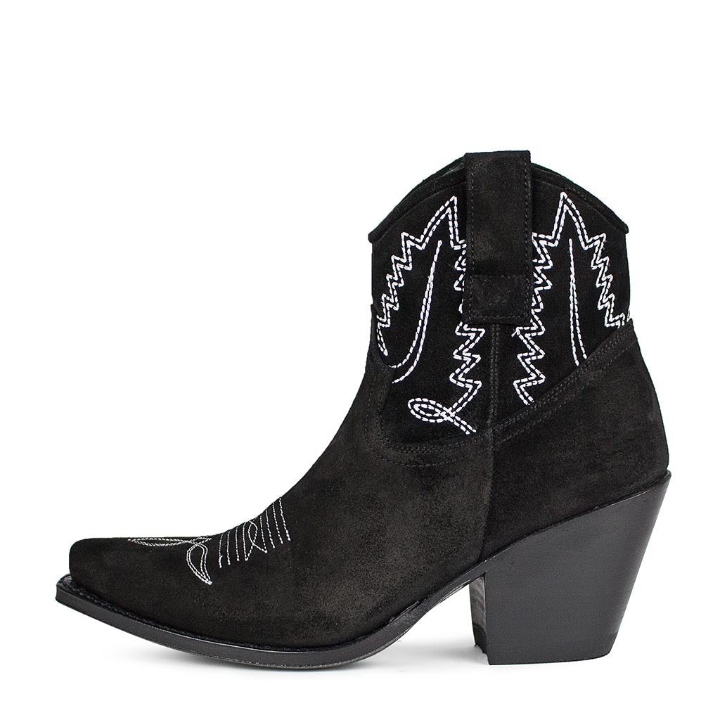sendra-boots-16797-lula-serraje-negro-damen-cowboy-stiefelette image 1
