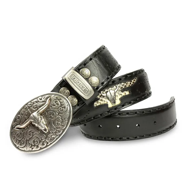 sendra-boots-8322-negro-piton-natural-lederg-rtel-4-cm image 1