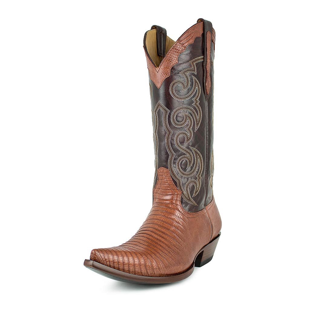 sendra-boots-texas-lizard-tejus-peanut-exotik-cowboystiefel image 2