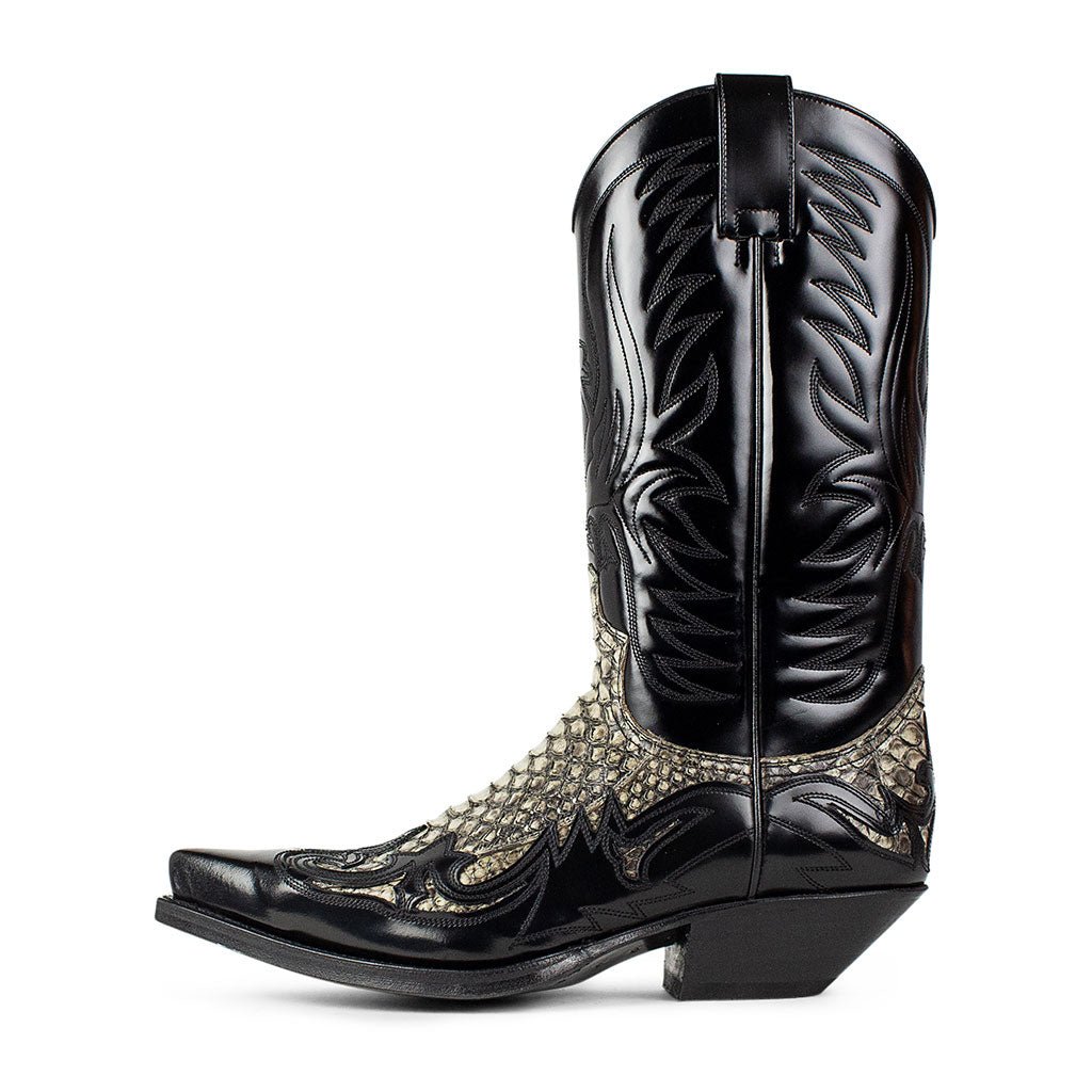 sendra-boots-3241p-cuervo-flora-negro-exotic-boots-schwarz image 1