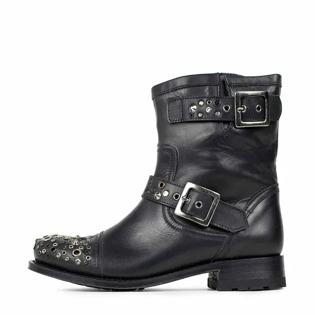 sendra-boots-10957-chiquita-palermo-negro-biker-stiefel-schwarz image 1