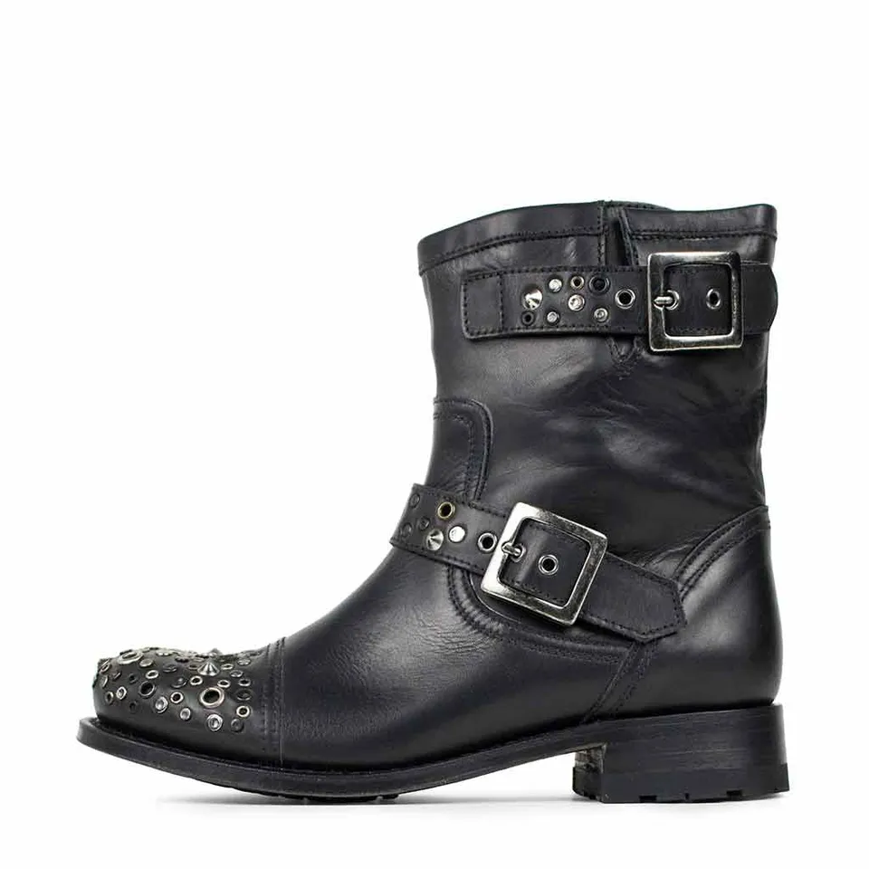 sendra-boots-10957-chiquita-palermo-negro-biker-stiefel-schwarz image 1