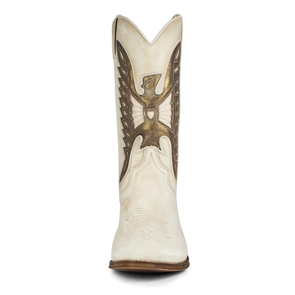 sendra-boots-8850-debora-floter-beige-cowboystiefel-wei-gold image 3
