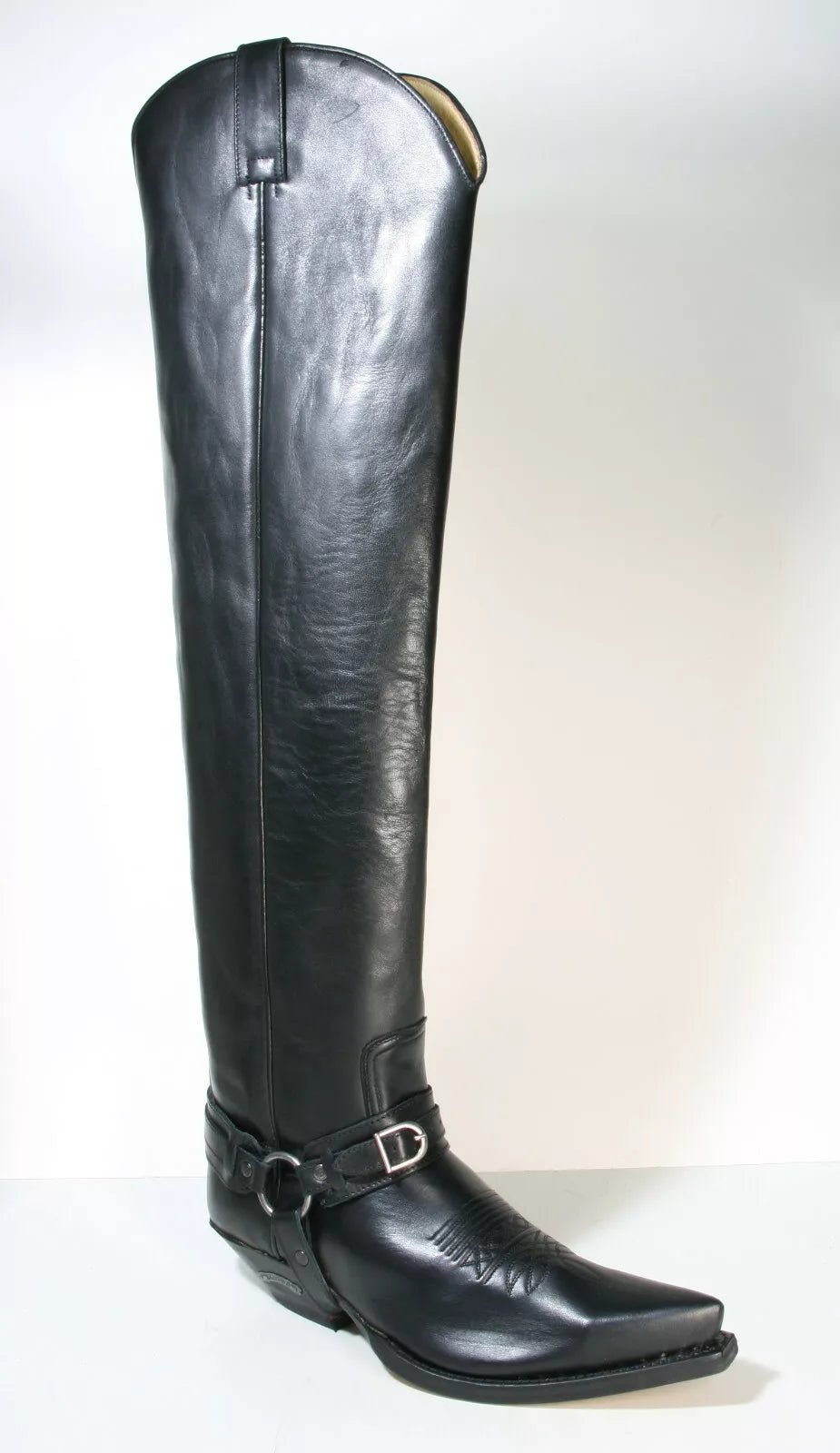 sendra-boots-encargo-especial-hohe-biker-lederstiefel-schwarz-gr-41 image 1