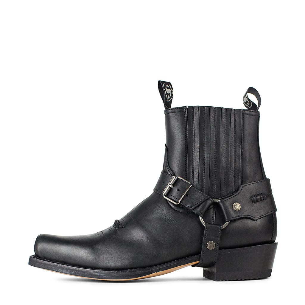 sendra-boots-s0045-6445-negro-biker-bot-n-mit-harness-schwarz image 1