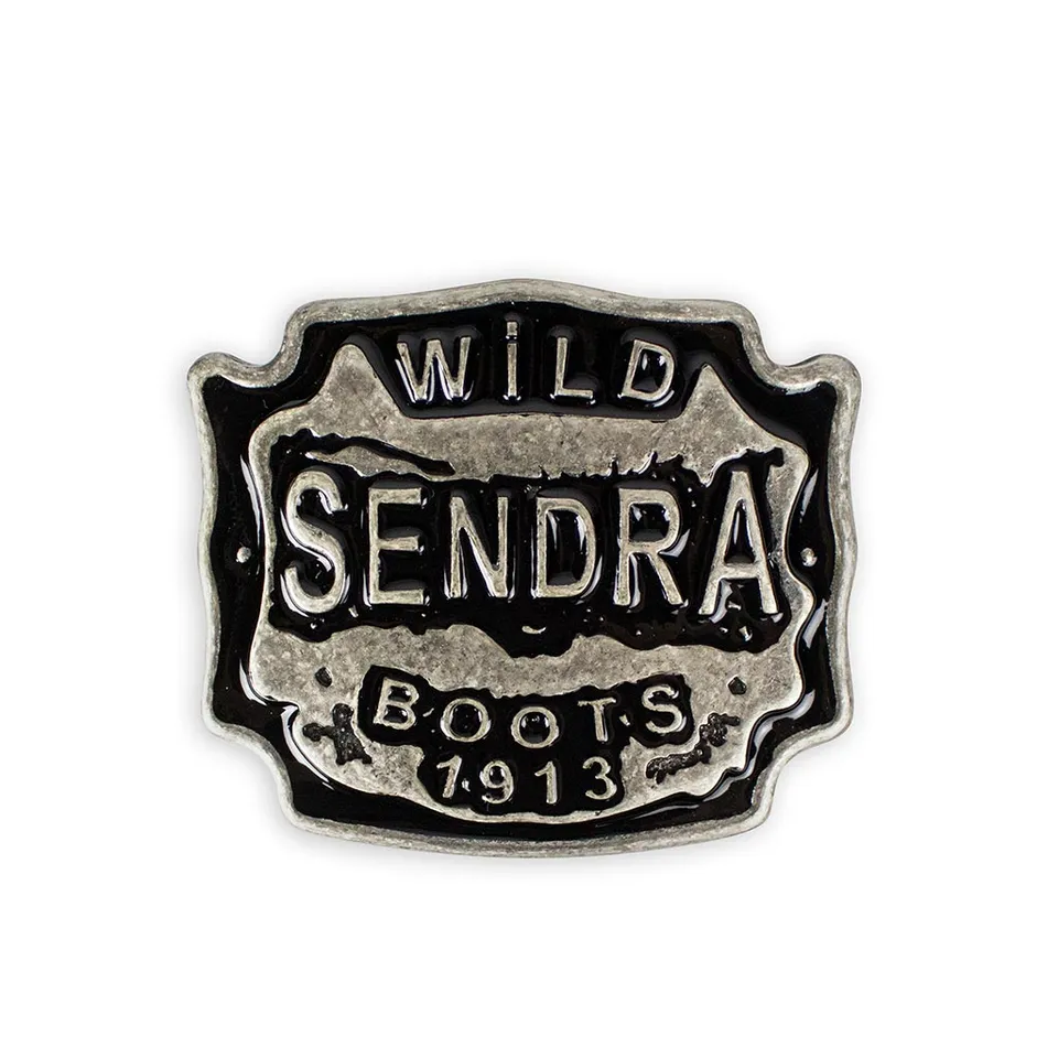 sendra-boots-2497-wild-g-rtelschnalle-silber-matt-schwarz image 1