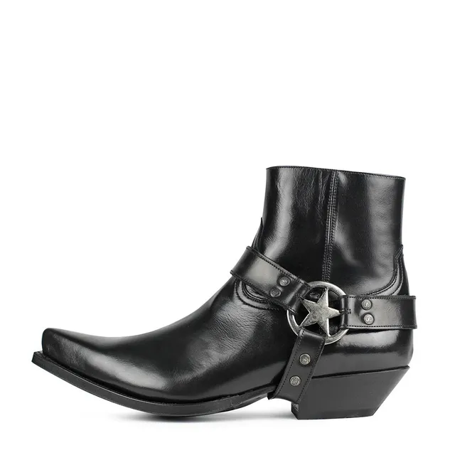 sendra-boots-15100-cuervo-hurricane-negro-herren-cowboy-stiefelette image 1