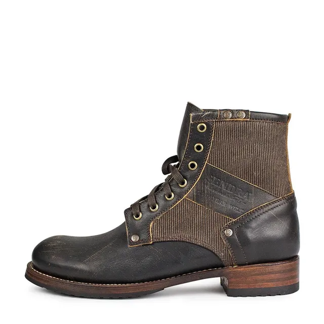 sendra-boots-11931-kaspar-b-second-hand-negro-cuero-biker-boots image 1