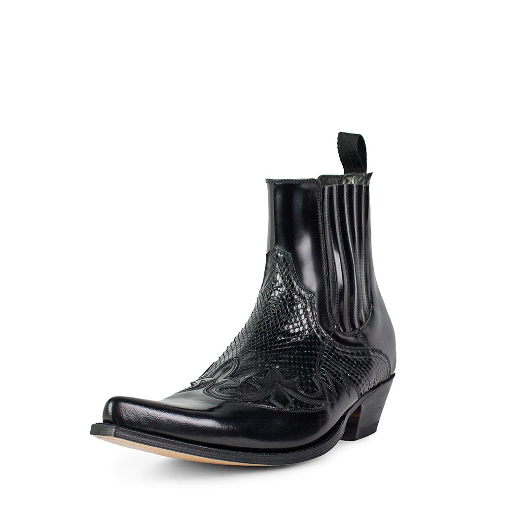 sendra-boots-9396p-javi-piton-negro-exotic-cowboystiefel-herren image 2