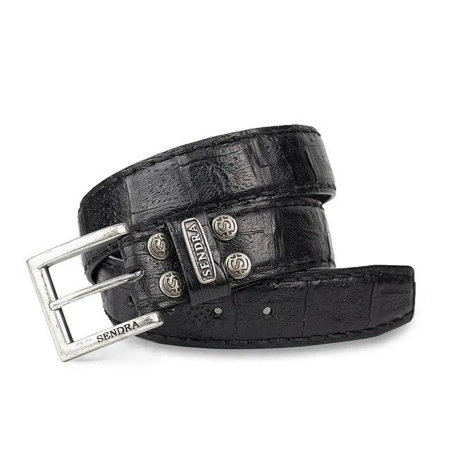 sendra-boots-5275-c-coco-fuscus-negro-krokodilleder-g-rtel-4-cm image 1