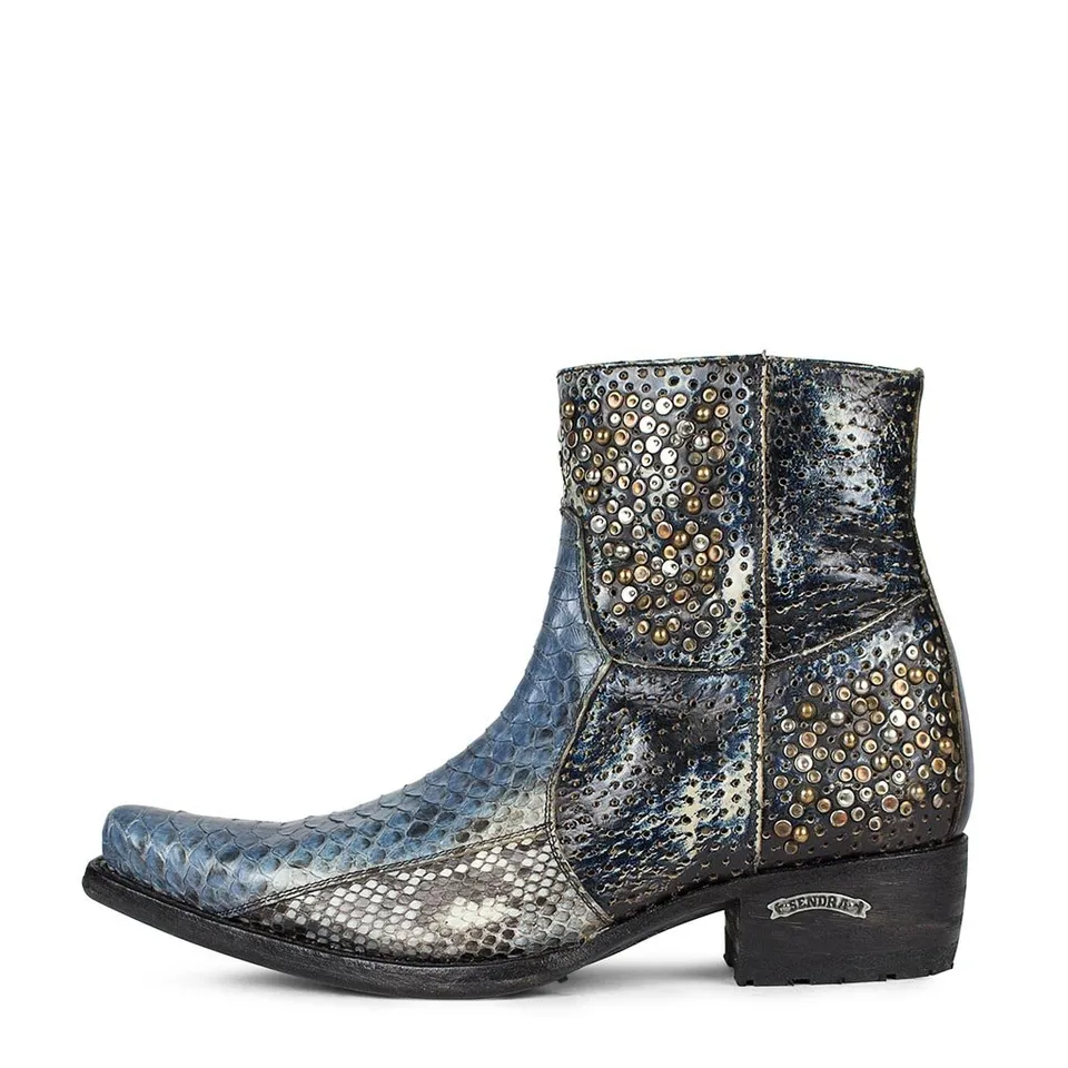 sendra-boots-10746-exotic-stiefelette-piton-barr-fanta-moon-denver-azul image 1