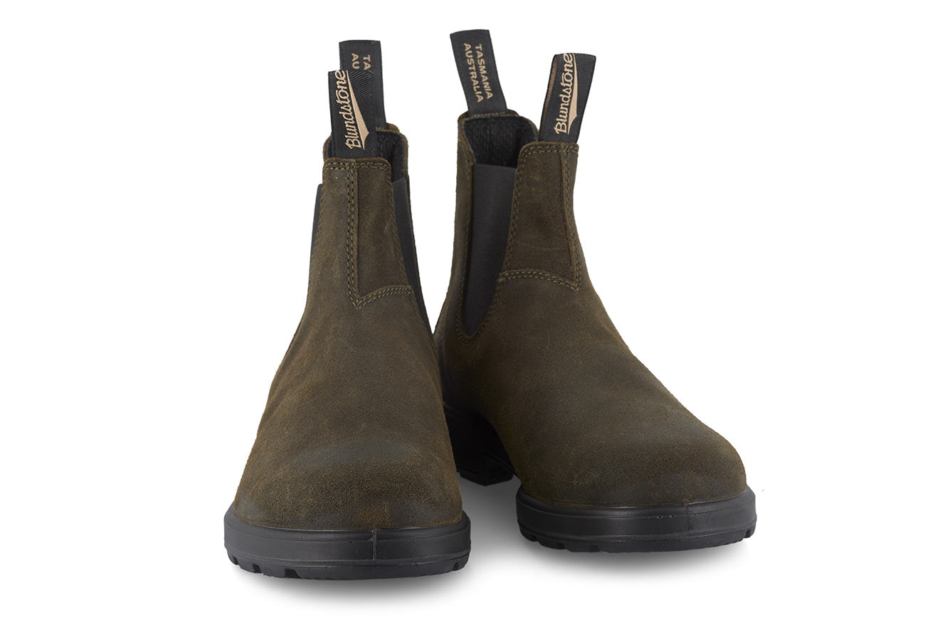 blundstone-1615-chelsea-boot-dark-olive-suede-gewachst image 2