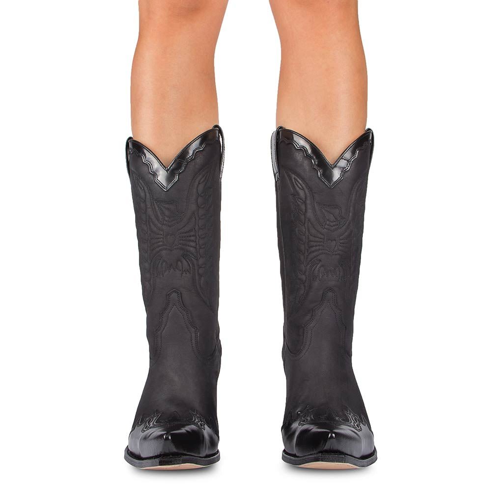 sendra-boots-2560-gorca-flora-nobuk-damen-cowboystiefel-schwarz image 8